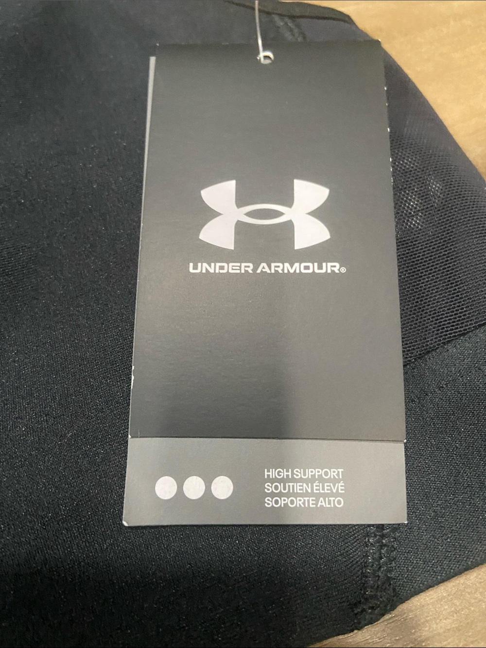 Under Armour Black Supportive Racerback Sports Bra - Picture 4 of 7